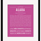 Frame Options | Dark Pink | Maple Frame, Matted