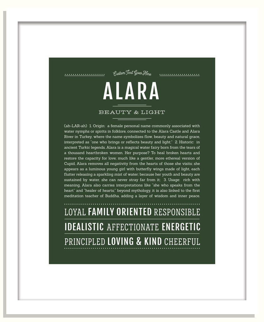 Frame Options | Deep Forest | Black Frame, Matted