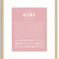 Alara | Name Art Print