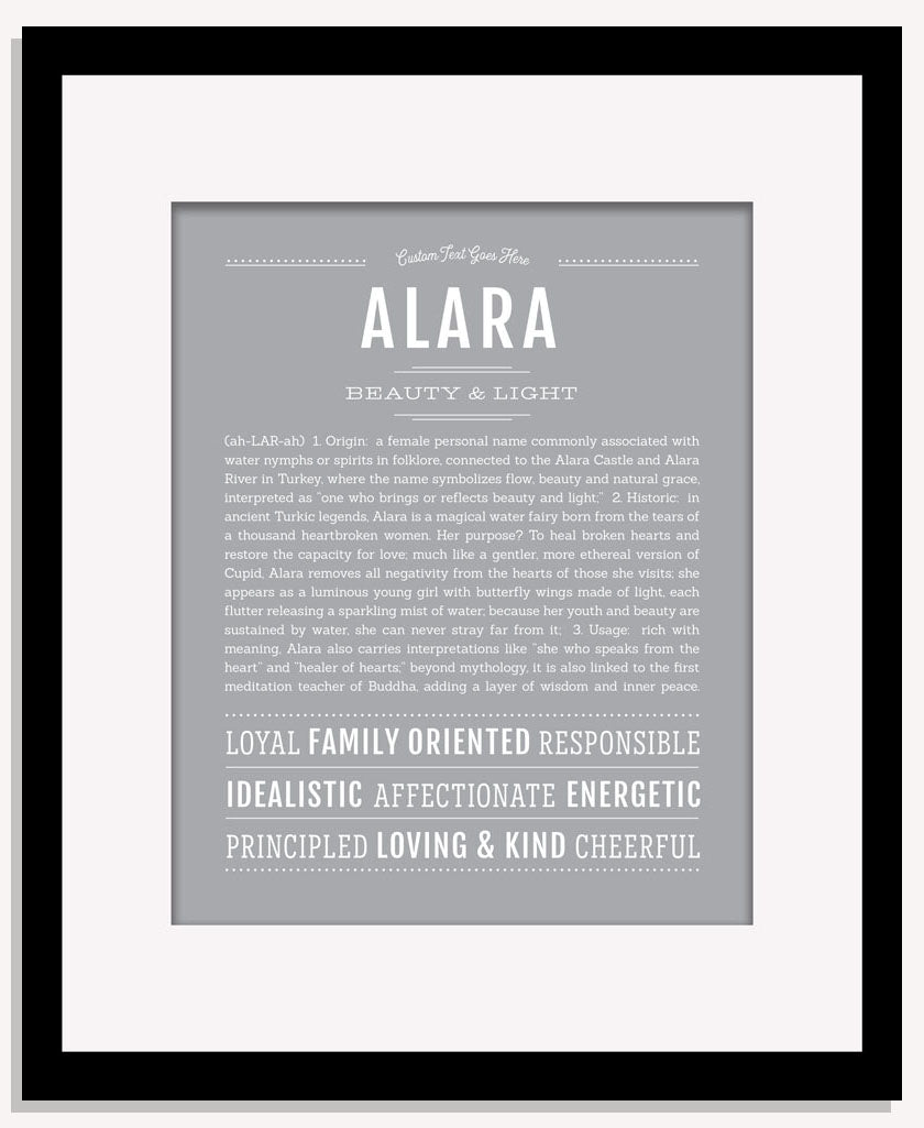 Frame Options | Light Gray | Maple Frame, Matted