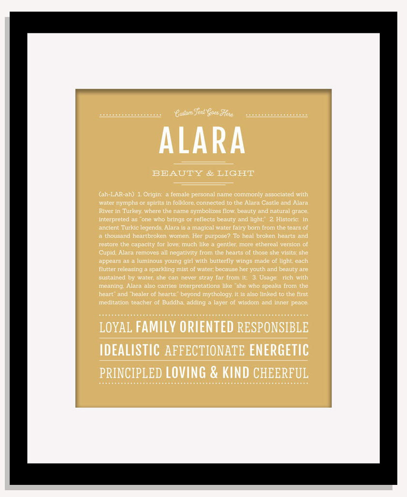 Frame Options | Matte Gold | Maple Frame, Matted