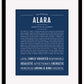 Frame Options | Midnight Blue | Maple Frame, Matted