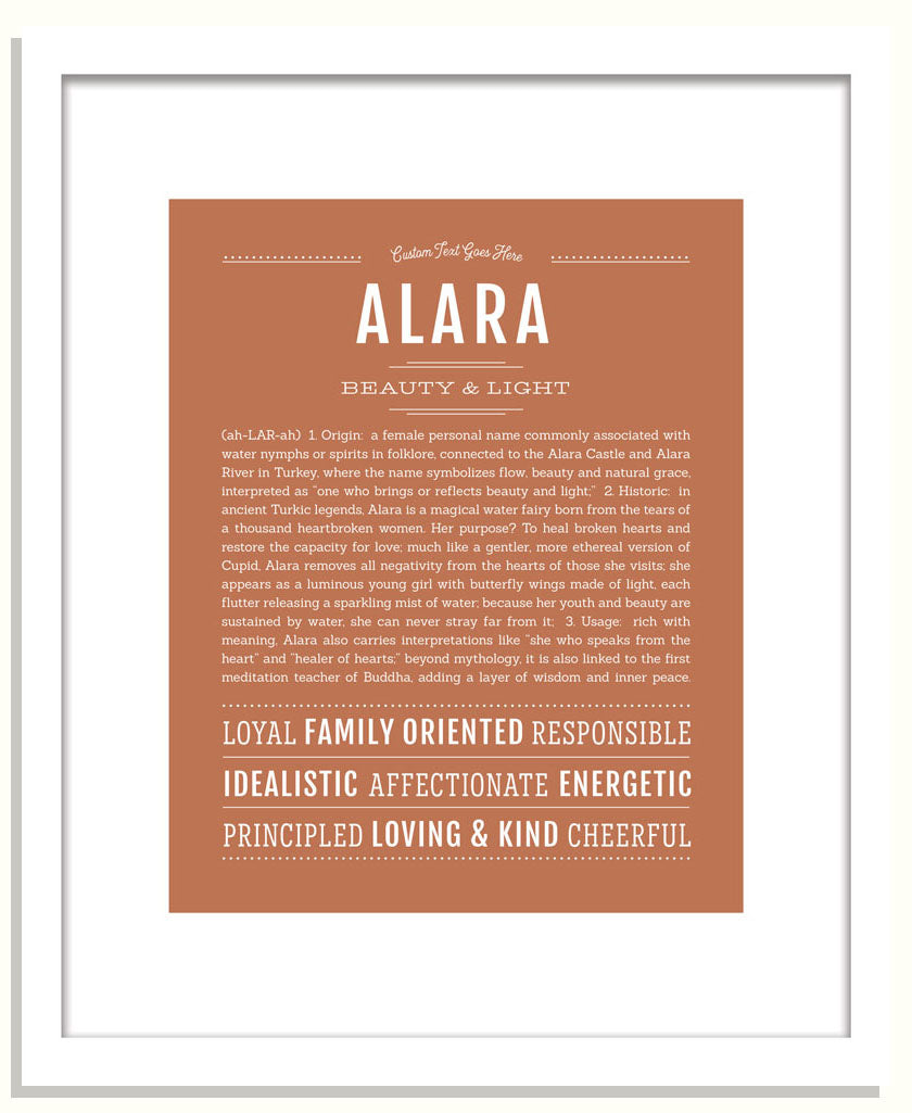 Frame Options | Terra Cotta | Black Frame, Matted