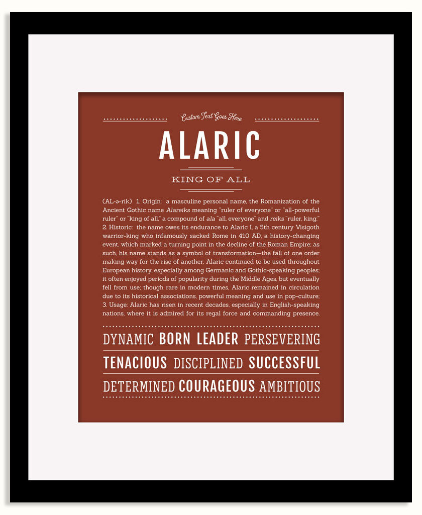 Frame Options | Bordeaux | Black Frame, Matted