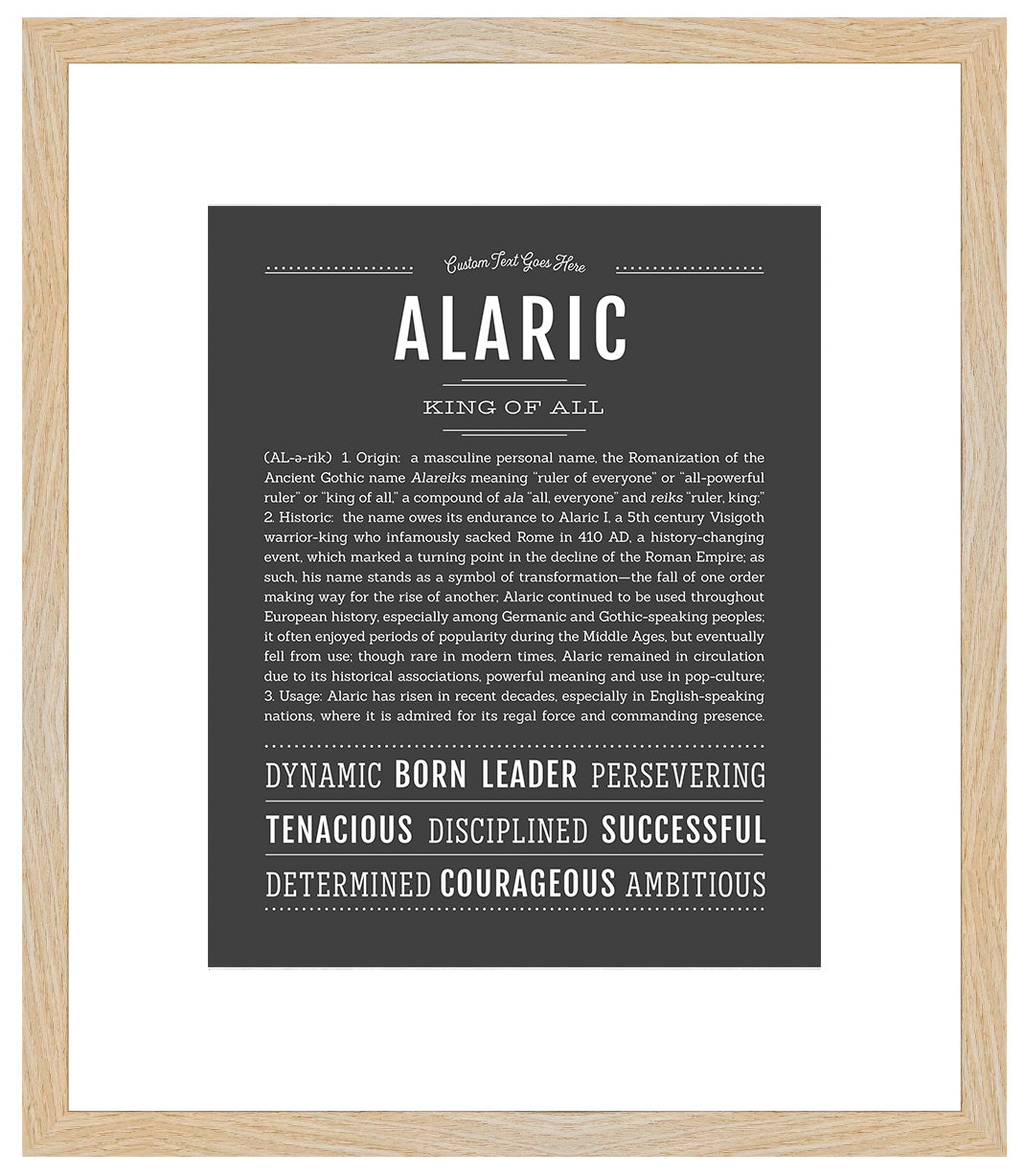 Frame Options | Charcoal Gray | Maple Frame, Matted