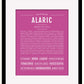 Frame Options | Dark Pink | Black Frame, Matted