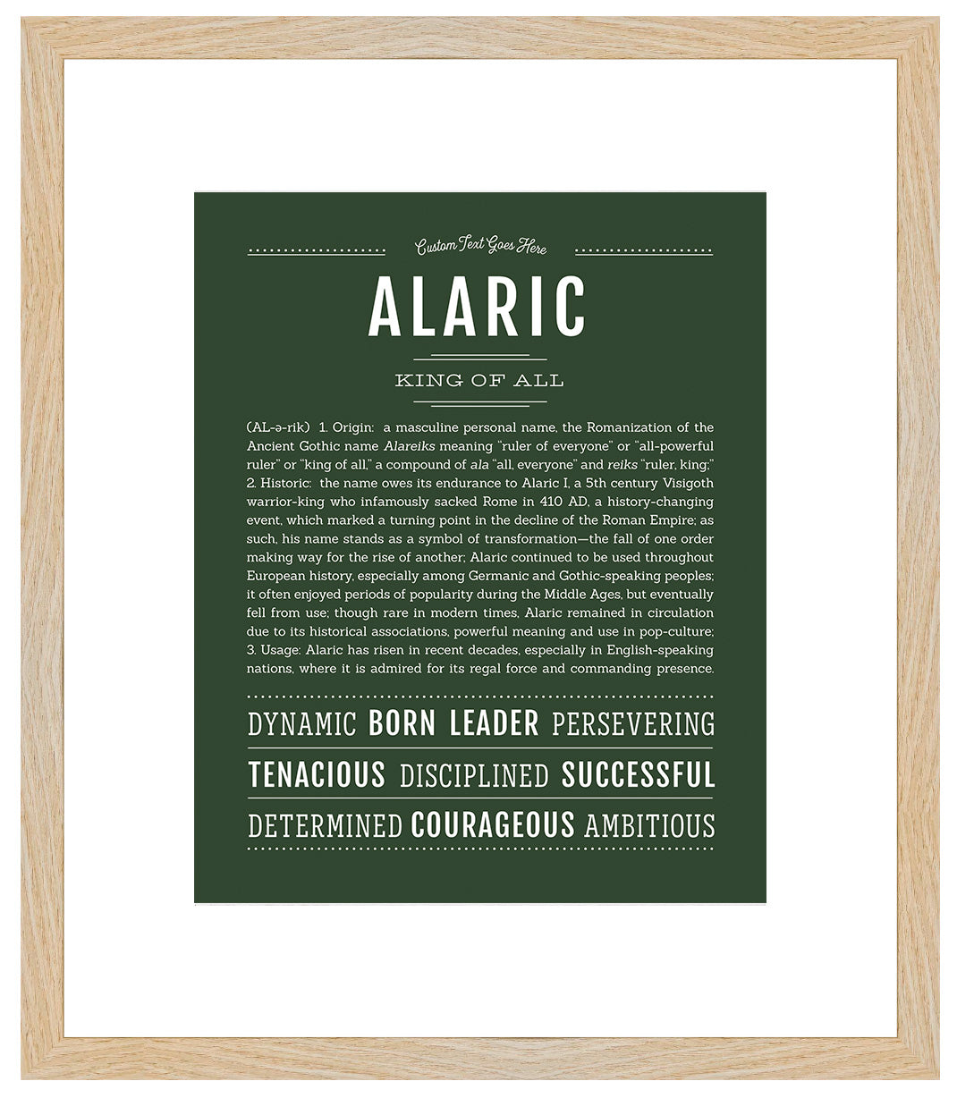 Frame Options | Deep Forest | Maple Frame, Matted