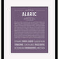 Frame Options | Deep Purple | Black Frame, Matted
