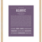 Frame Options | Deep Purple | Maple Frame, Matted