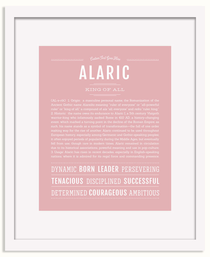 Frame Options | Dusty Rose | White Frame, Matted