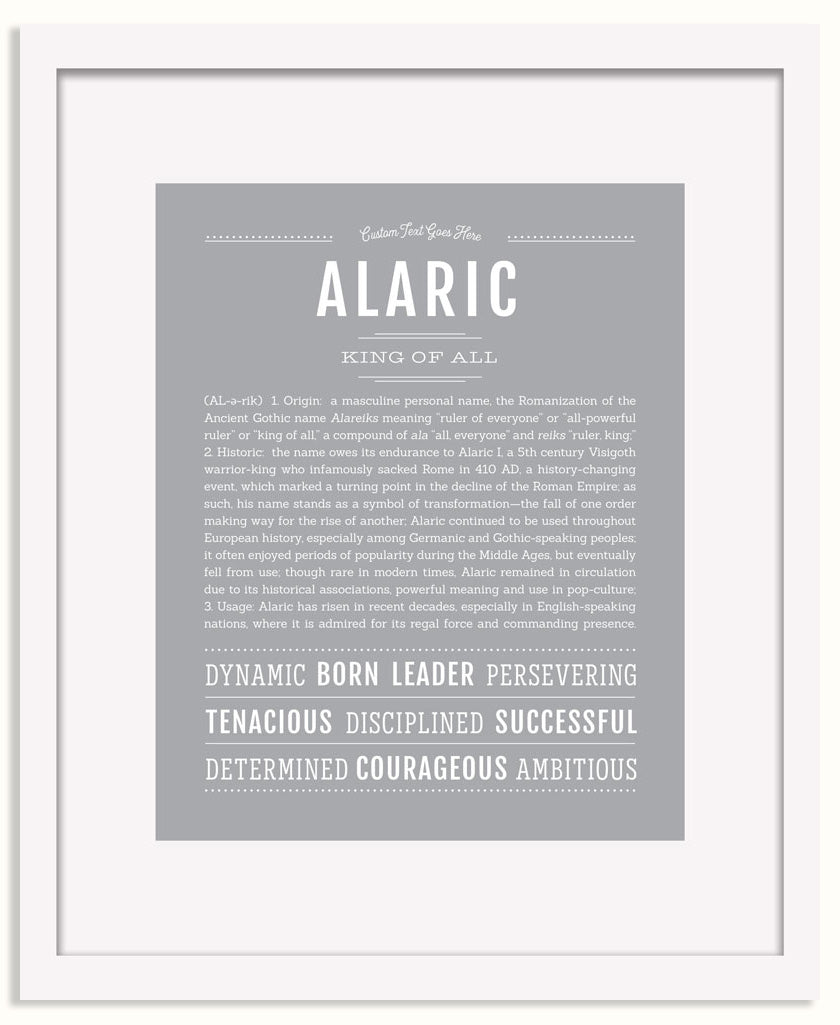 Frame Options | Light Gray | White Frame, Matted