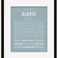 Frame Options | Powder Blue | Black Frame, Matted