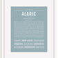 Frame Options | Powder Blue | White Frame, Matted