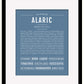 Frame Options | Steele Blue | Black Frame, Matted