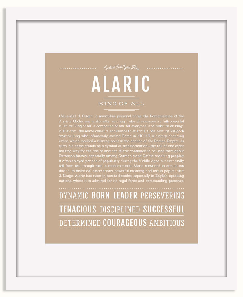 Frame Options | Tan | White Frame, Matted