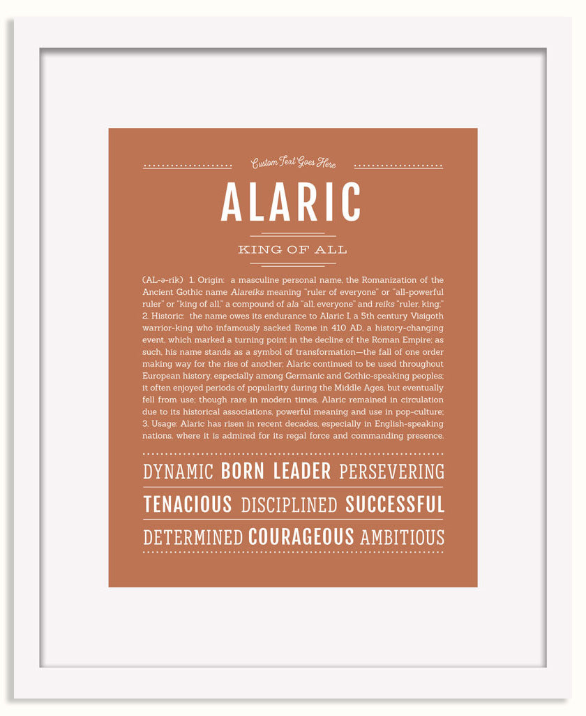 Frame Options | Terra Cotta | White Frame, Matted