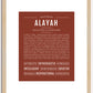 Alayah | Name Art Print