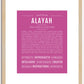 Alayah | Name Art Print