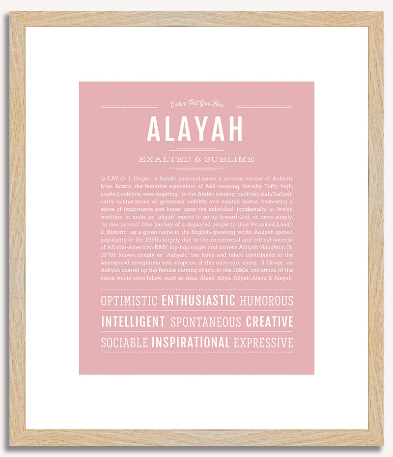 Alayah | Name Art Print