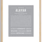 Alayah | Name Art Print