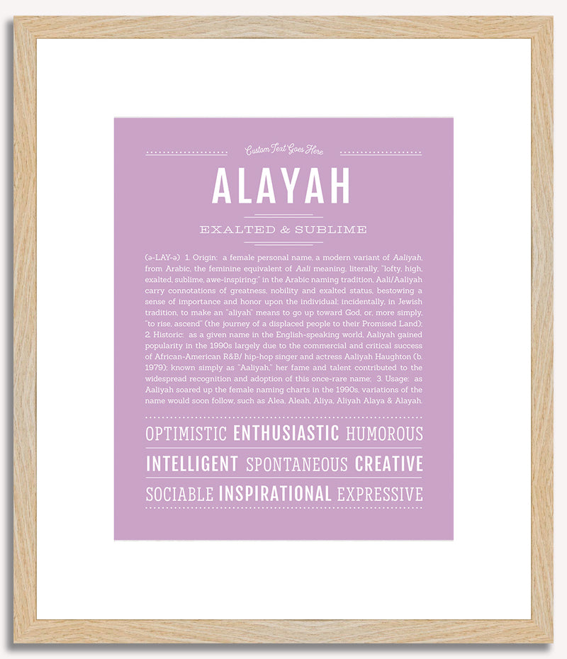 Alayah | Name Art Print