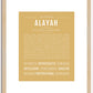 Alayah | Name Art Print