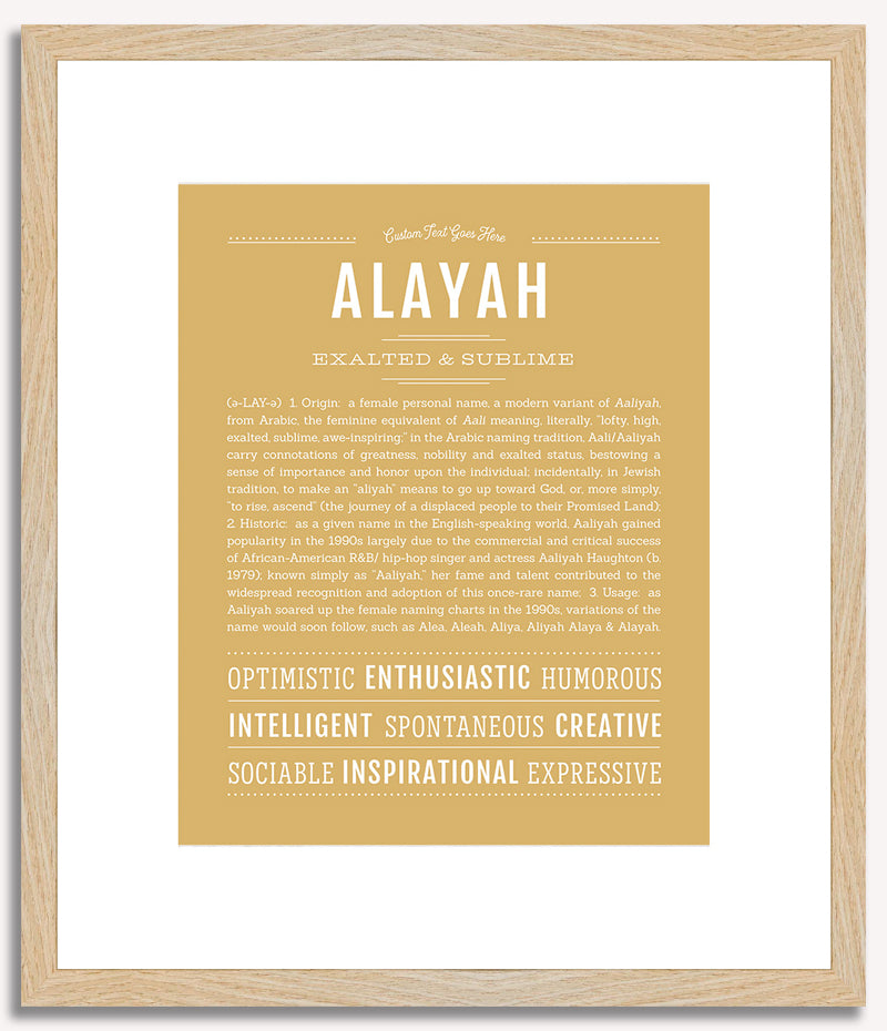 Alayah | Name Art Print