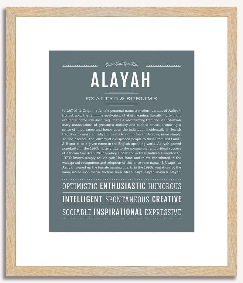 Alayah | Name Art Print