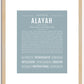 Alayah | Name Art Print