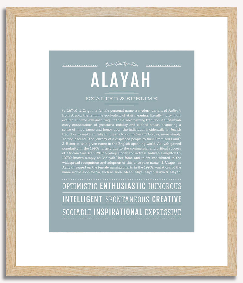 Alayah | Name Art Print