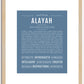 Alayah | Name Art Print