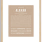 Alayah | Name Art Print