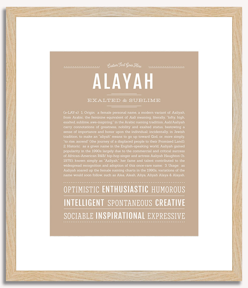 Alayah | Name Art Print