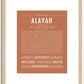 Alayah | Name Art Print