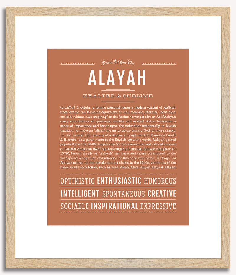 Alayah | Name Art Print