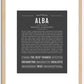 Alba | Name Art Print