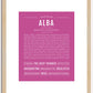 Alba | Name Art Print