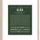 Alba | Name Art Print