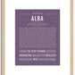 Alba | Name Art Print