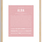 Alba | Name Art Print