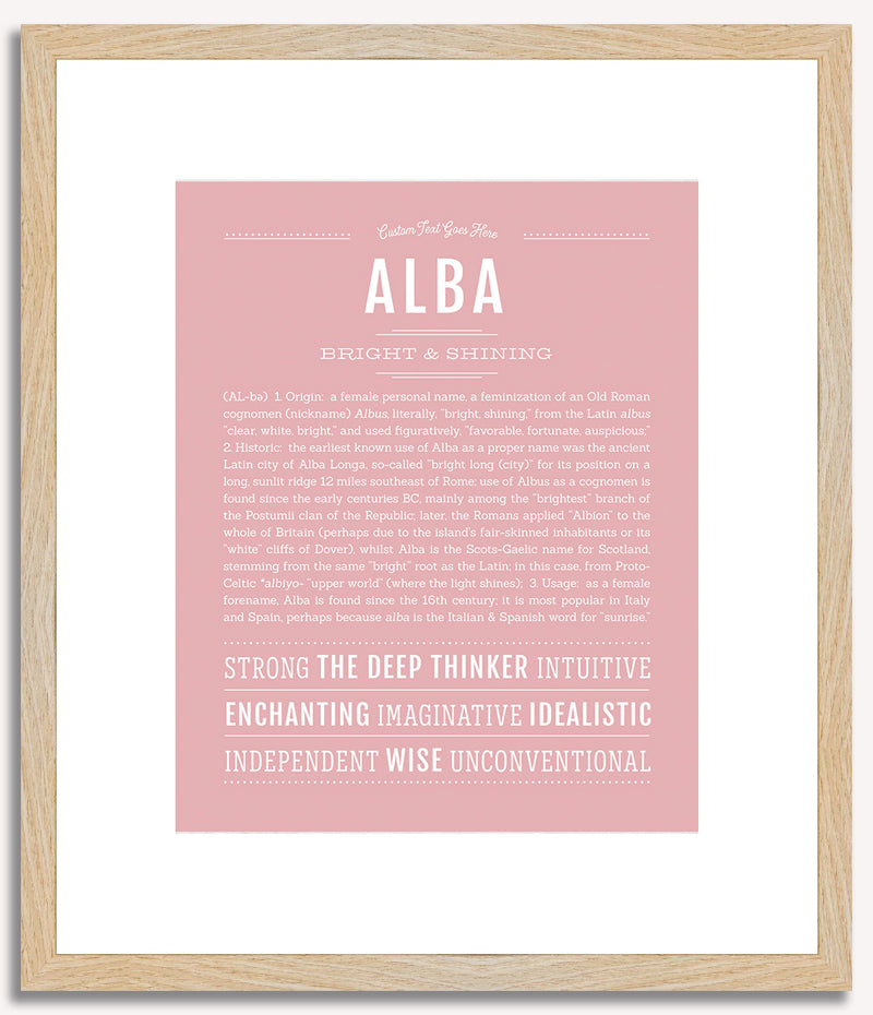 Alba | Name Art Print