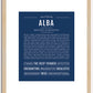 Alba | Name Art Print