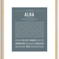 Alba | Name Art Print