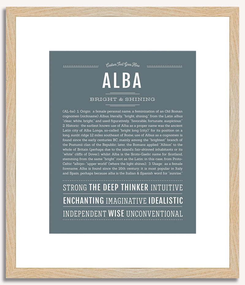 Alba | Name Art Print