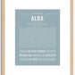 Alba | Name Art Print