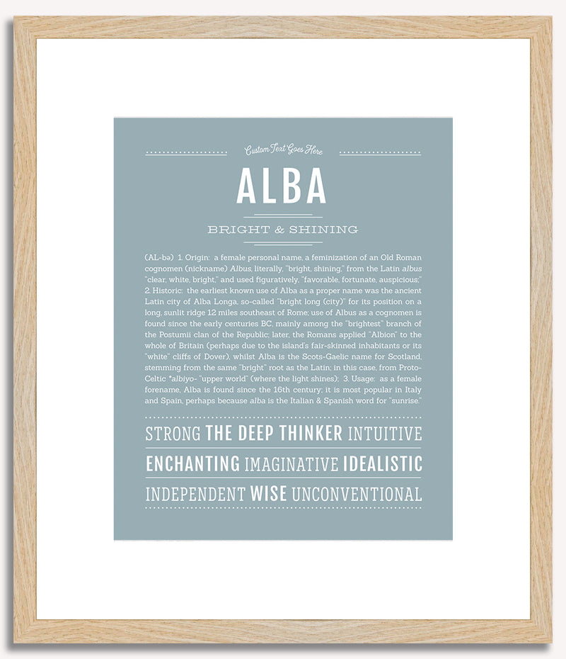 Alba | Name Art Print