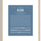 Alba | Name Art Print