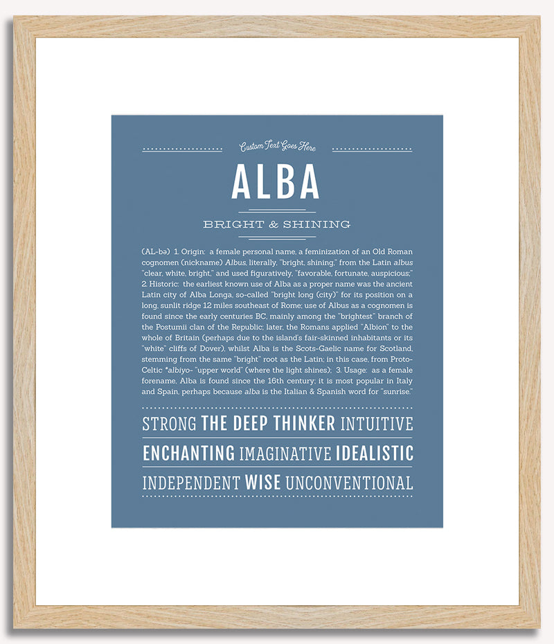 Alba | Name Art Print