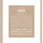 Alba | Name Art Print