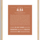 Alba | Name Art Print